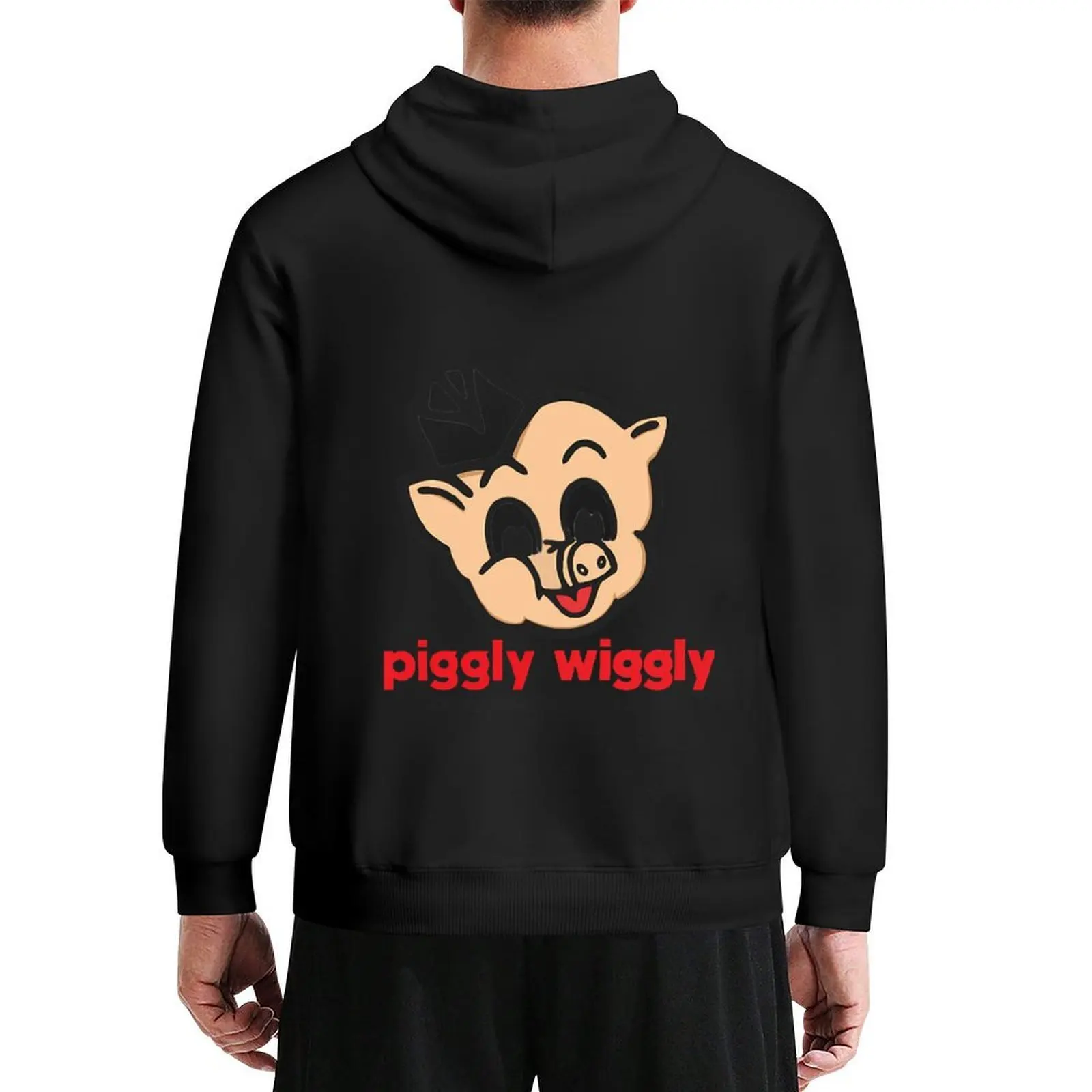 Vintage Piggly Wiggly Logo هوديي ملابس رجالي ملابس رجالية ملابس أنيمي ملابس رياضية كورية