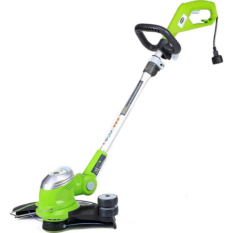 Greenworks-Cordas elétrica com fio aparador, 5,5 Amp, 15"