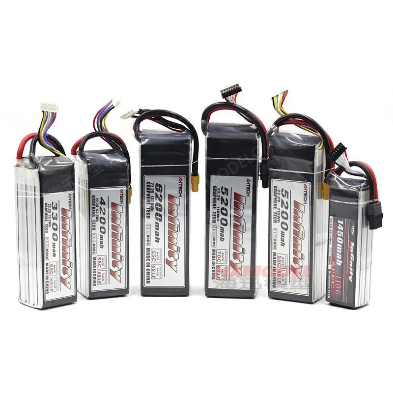 6S 22,2 В Цветочная карта Бесконечная батарея Литиевая батарея Модель Многоосевое фиксированное крыло FPV