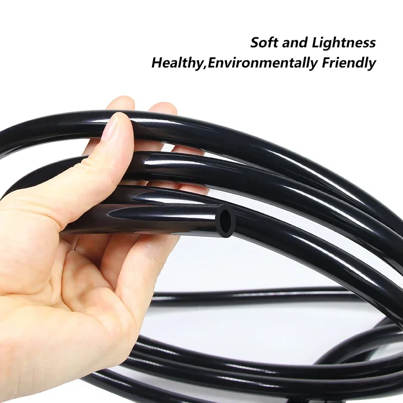 1/3/5/10m Black Silicone Tube ID 0.5 ~ 32mm Food Grade Tasteless High Temperature Resistant Flexible Silicone Tubing Water Hose