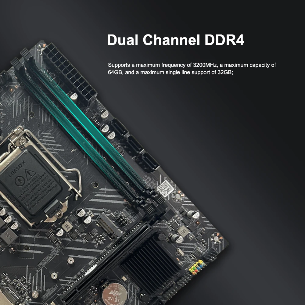 لوحة أم SEJISHI H510 M-ATX placa mae LGA1200 DDR4 PCIE 3.0 SATA3.0 M.2 3200MHz CPU تدعم 10/11 Gen لوحة أم للمعالج