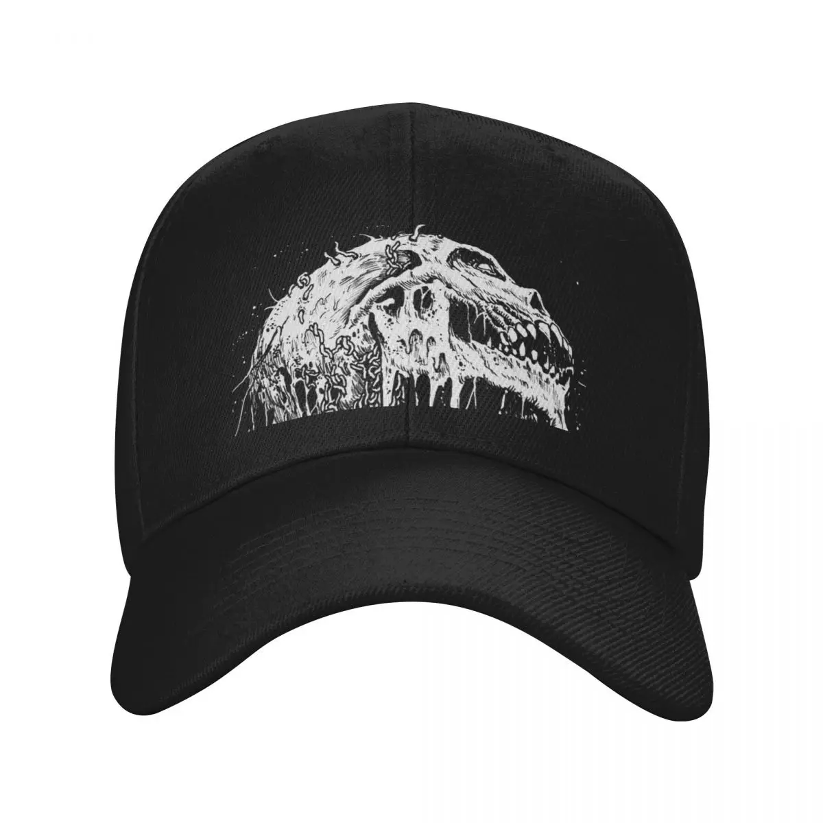 Death Skeleton Awakening black & white Baseball Cap Vintage Luxury Hat |-F-| derby hat Caps For Men Women's