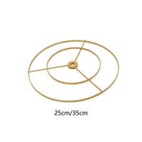 Lampshade Frame Ring, Iron Desk Light Stand Lampshade Frame Ring Bracket for Light Cage Protection, Living Room Restaurant