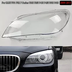 For BMW F01 F02 7 Series 730i 735i 740i 745i 750i 760i 2009-2015 Car Headlight Headlamp Clear Lens Auto Shell Cover