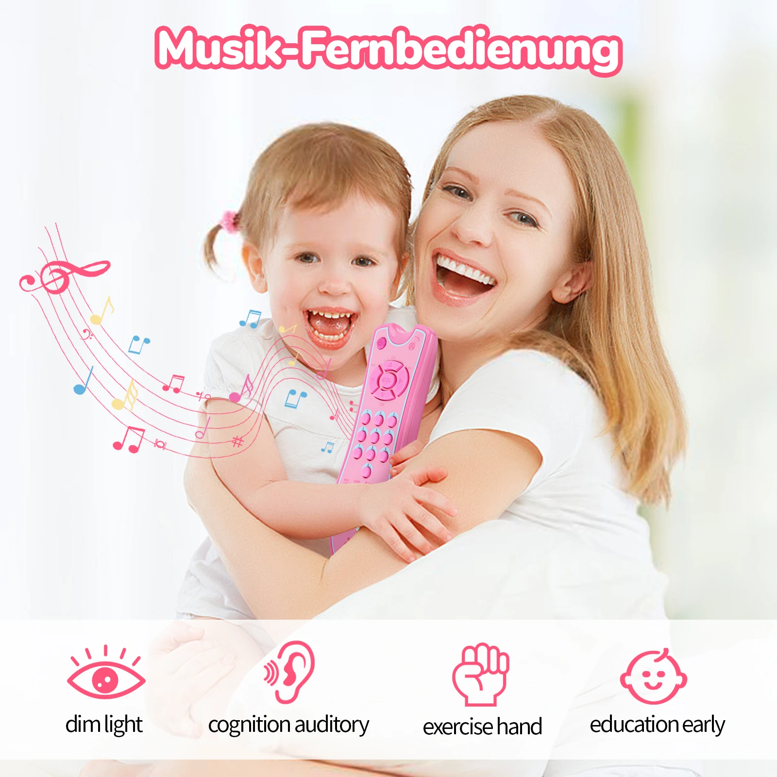 아기용 텔레비전 리모컨 장난감 다채로운 초기 교육용 전기 침실 컨트롤러 장난감 색상