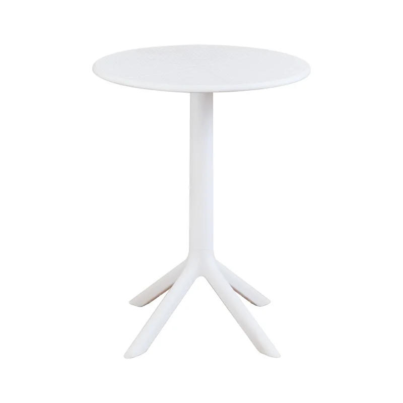 

Nordic modern simple meeting small round restaurant coffee milk tea shop dining table balcony white negotiation reception