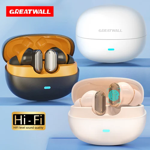 GREATWALL AI traducción auriculares inalámbricos Bluetooth impermeable sonido HIFI HD llamada auriculares con micrófono auriculares viaje de oficina