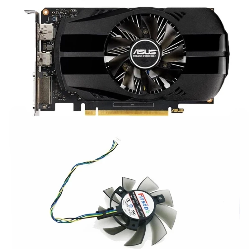 4pin 75Mm 0.50AMP DC12V T128015BU FD8015U12D Videokaart Vervanging Accessoire Fan Hot Fan Voor Asus Arez Ph RX550 2G Grafische