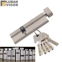 Special custom Security door Center asymmetry brass lock cylinder with knob aluminum alloy door Eccentric lock core height 32mm