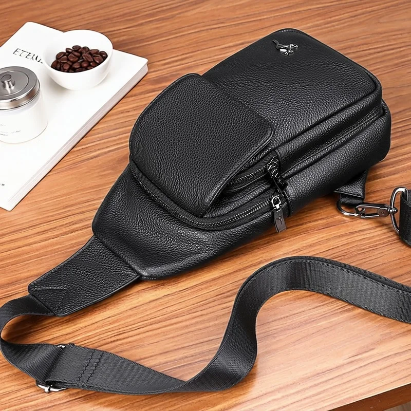 new-outdoor-casual-top-layer-cowhide-men's-business-chest-bag-crossbody-bag-street-trend-motorcycle-element-polyester