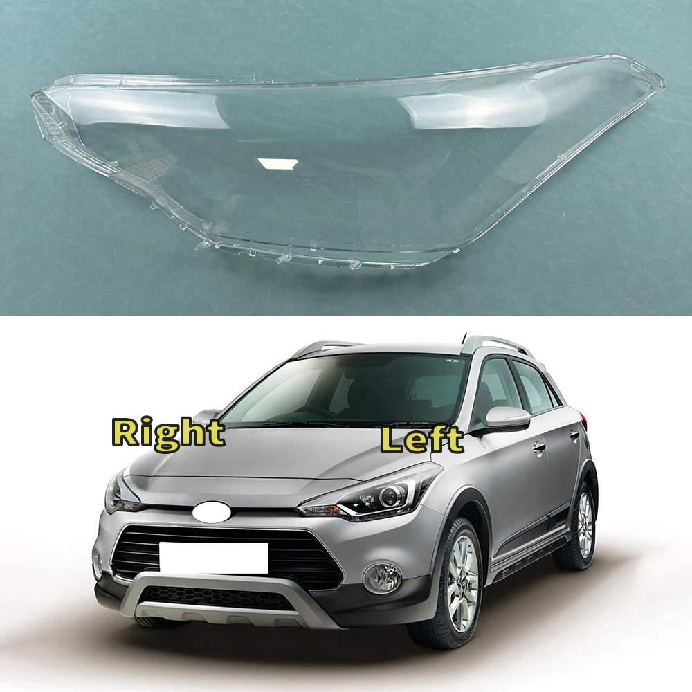 For 2015-2018 Hyundai I20 Headlamp Lamp Protective Cover Transparent PC Headlight Shell Auto Replacement Parts