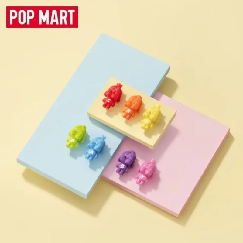 

POP MART CRYBABY POP BEAN MINI RAINBOW SET Серия слепая коробка Mystery Box Кукла Симпатичная аниме-фигурка Guess Bag Игрушки Настольный компьютер