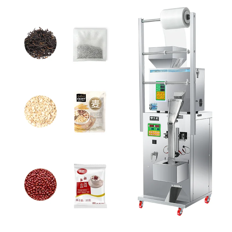 

Chip Pack Sealer Machine Small Tea Bag Double Packaging Machine Pepper Corn Species Soft Candy Collagen Powder Pack Machine