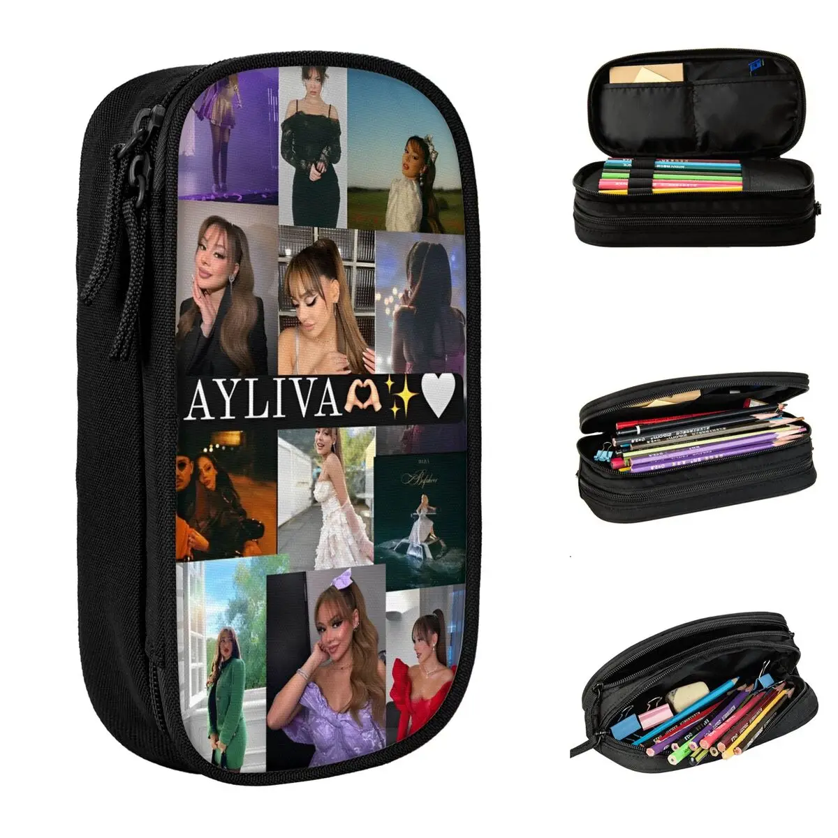 Ayliva In Liebe Tour 2024 Concert Pen Box Double Layer Large Capacity For School Pen Case Amazing Gift