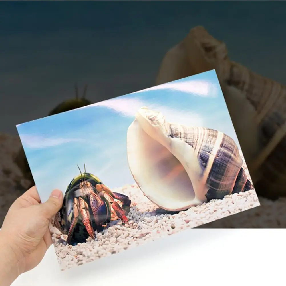 

50Pcs Picture Paper for Printer A4 120Gsm High Glossy Double Sided Photo Paper Clear Vivid Colors Ideal for Daily Home Office