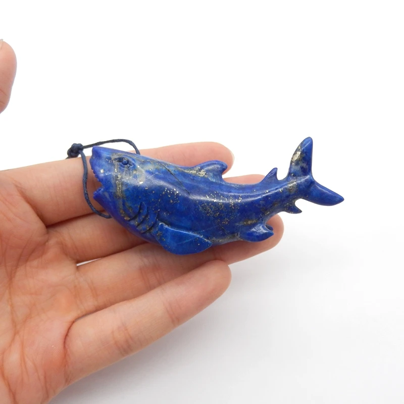 men's-natural-carved-lapis-lazuli-shark-pendant-beads-top-drilled-jewelry-accessories-for-necklace-gift-for-him-75x25x30mm-53g