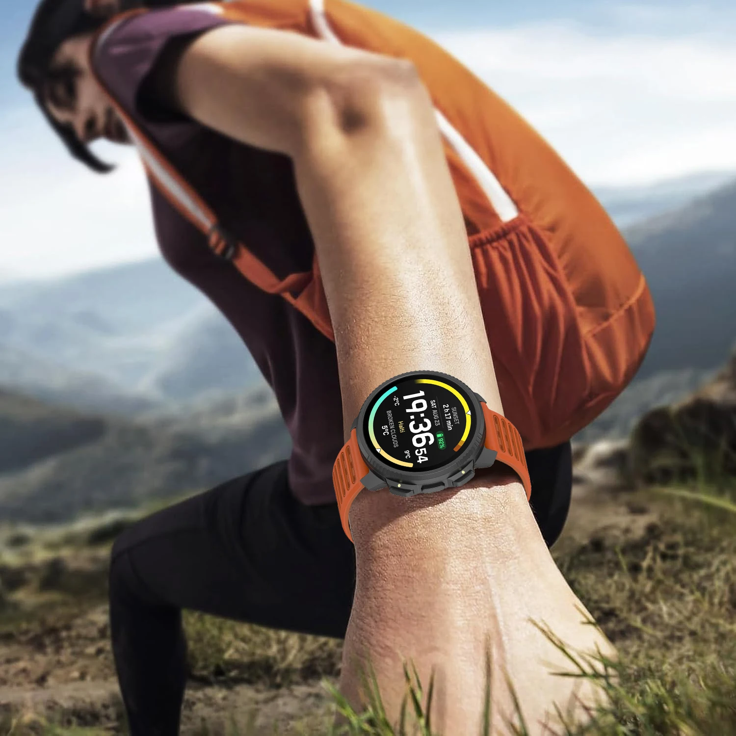 22mm Sport Silicone Strap for Suunto Vertical 2 Sport Watch Fit Vertical 1 Race 2/S 5/9 Peak Watchband Replacement Accessories