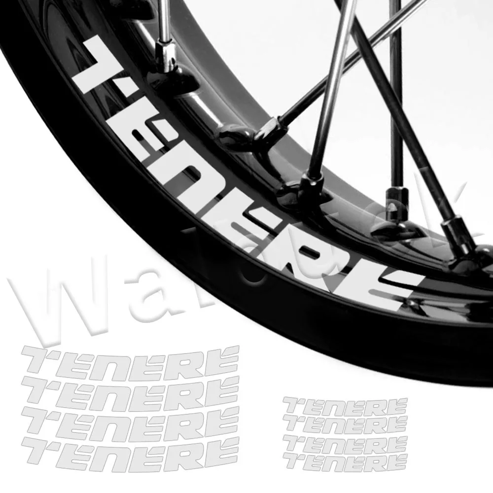 For Tenere 660 700 1200 XTZ 700Z XT1200Z Super T 700 Motorcycle Wheel Sticker Motocross Reflective Rim Decal Accessories