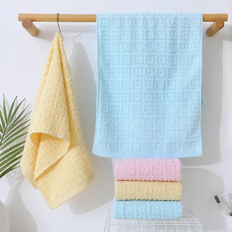 1PC Pure Cotton Towel Super Soft, Easy To Absorb Water Without Shedding Hair, Household Face Towel