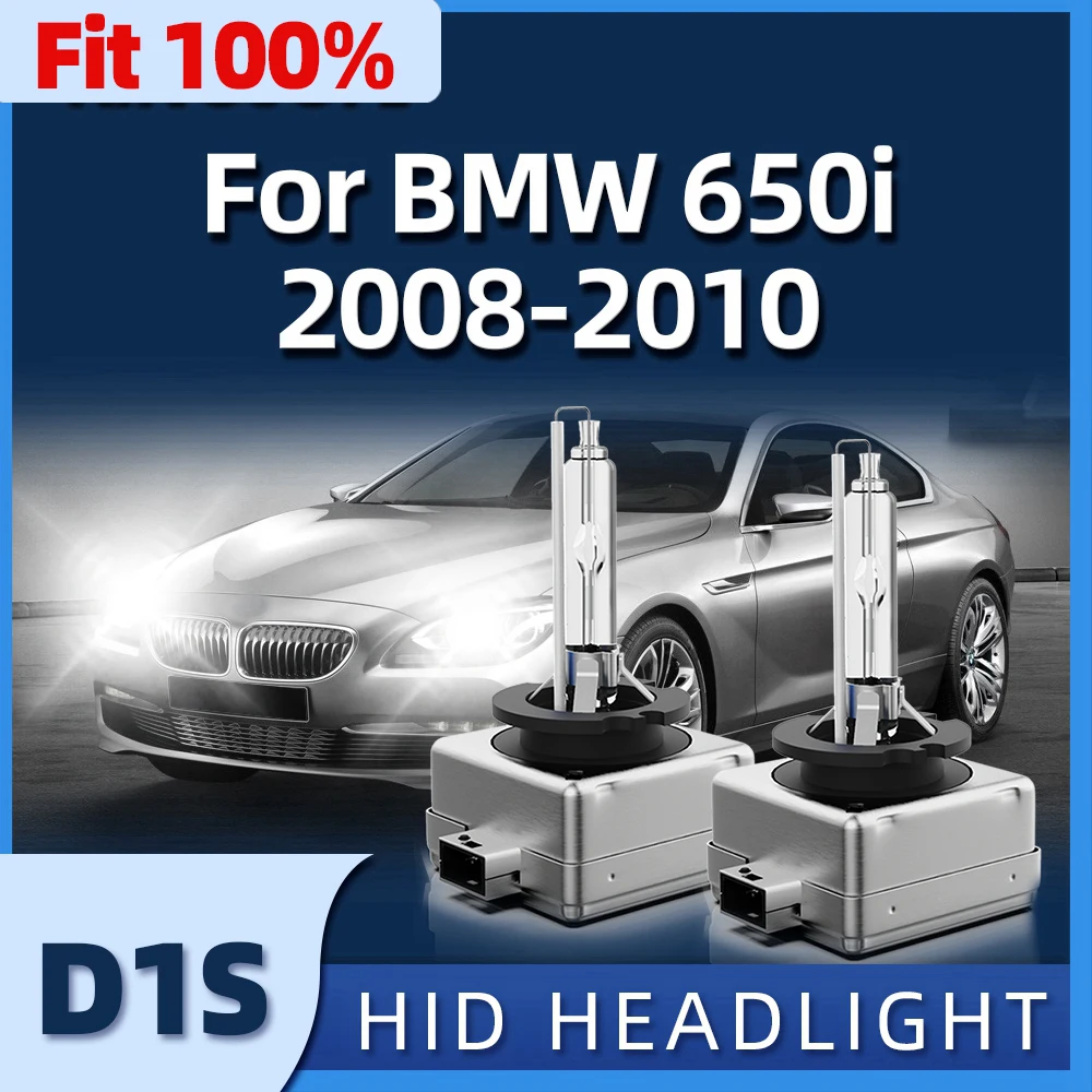 

Roadsun 2PCS 6000K Super White 35W D1S HID Bulb Xenon Car Headlights Fit For BMW 650i 2008 2009 2010