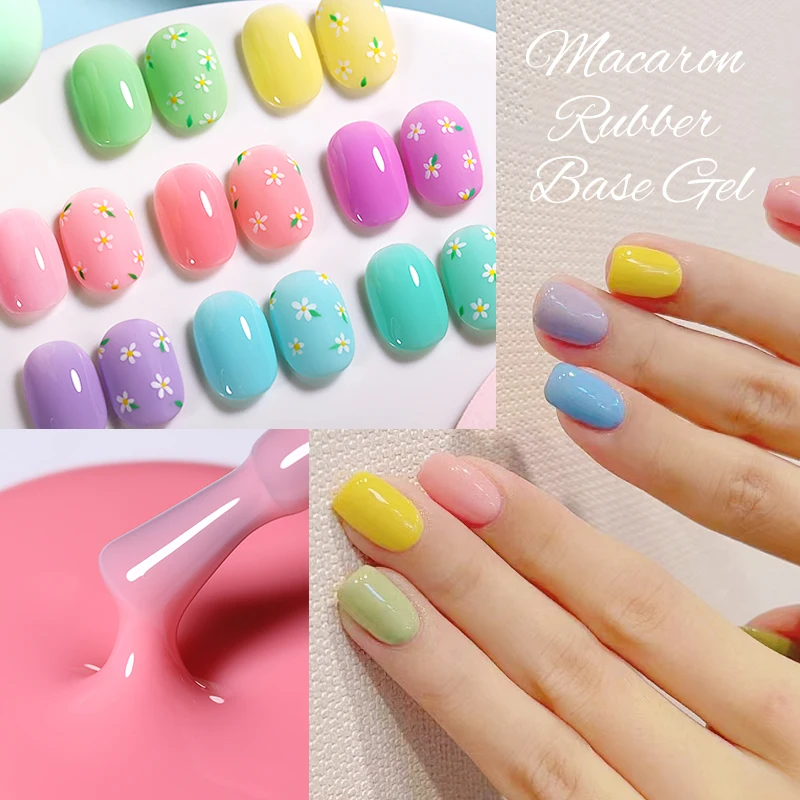 UR SUGAR 7ml Macaron Spring Rainbow Rubber Base Gel Nail Polish Summer Gel varnishes Semi-permanent Nail Polish for Nails