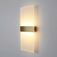 Acrylic Material LED Wall Lamp AC 220V 6W Wall Sconce Lamp Simple Design Warm/White Light Indoor Wall Light Living Room
