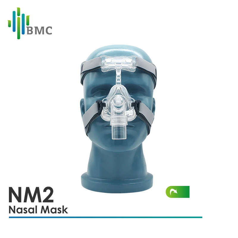 NM2 Auto CPAP Nasal Mask Silicone Respirator 3 Size Cushion With Adjustable Headgear Strap Headband For Sleep Apnea Anti Snoring