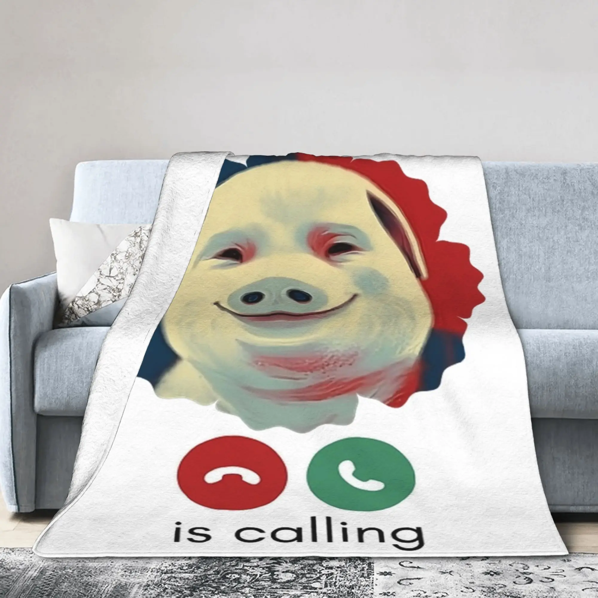 

John Pork Is Calling забавные мем-одеяла флисовое зимнее многофункциональное ультра-мягкое одеяло для дивана, автомобильные покрывала