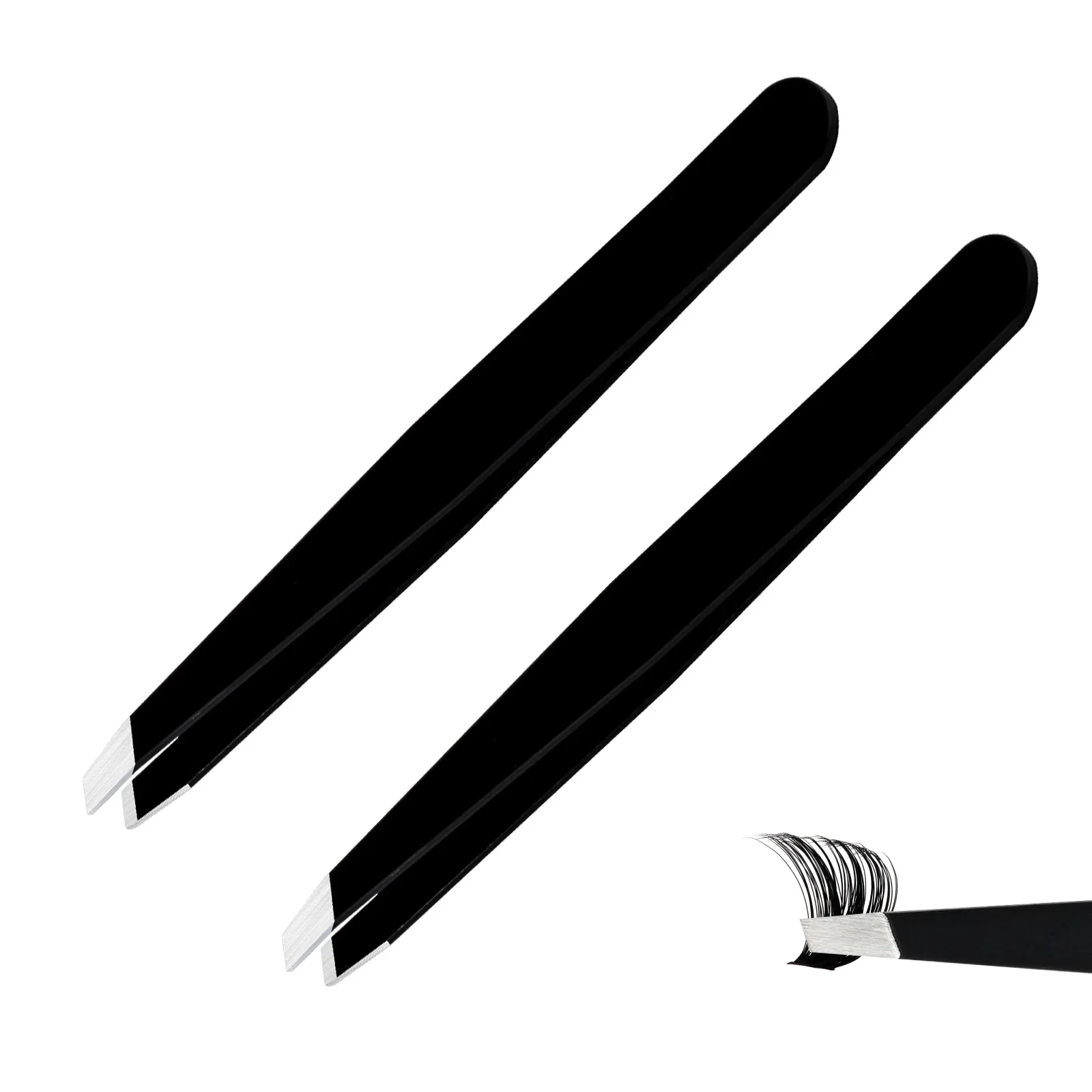 Pinça GEMERRY para Extensão de Cílios, Aço Inoxidável de Alta Qualidade, Fechamento Perfeito, Ferramenta de Maquiagem Antiestática