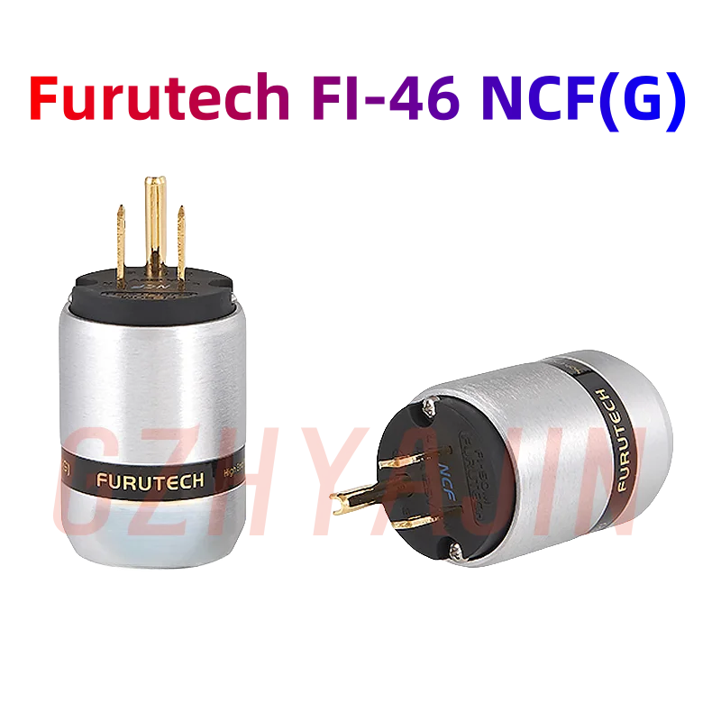 New Furutech Guhe FI-46 NCF (G) power plug, fever sound, gold-plated NCF plug, tail