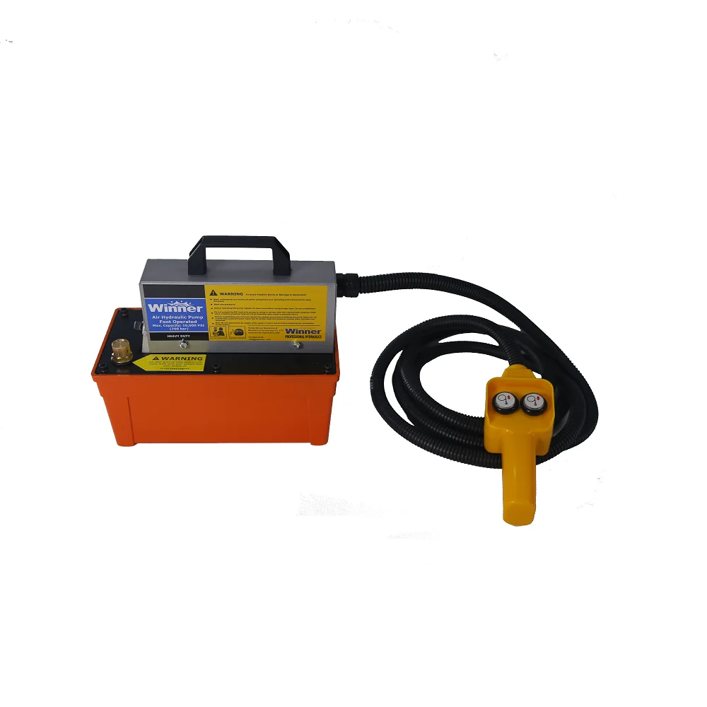 Pump control cable pneumatic pump driven by 1000PSI air hydraulic foot