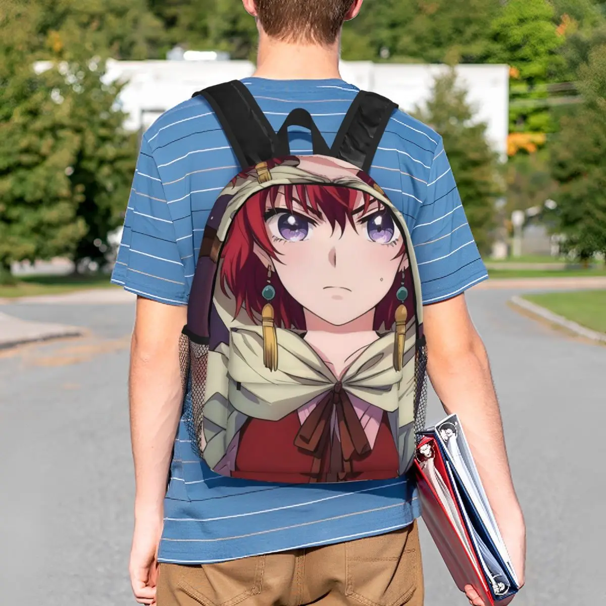

Akatsyki No Yona Anime Backpack Student BookBag Kids School Bag Laptop Shoulder Bags for Men Women
