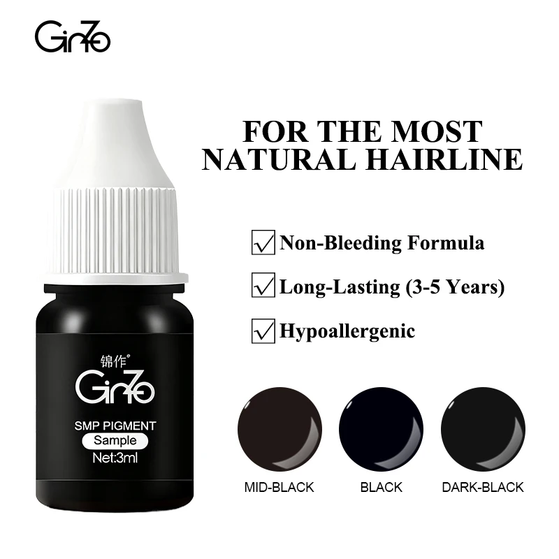 

SMP Ink For Scalp Micropigmentation Professional Microblading Pigments for Hairline Camouflage 3ml Tattoo Inks Supplies