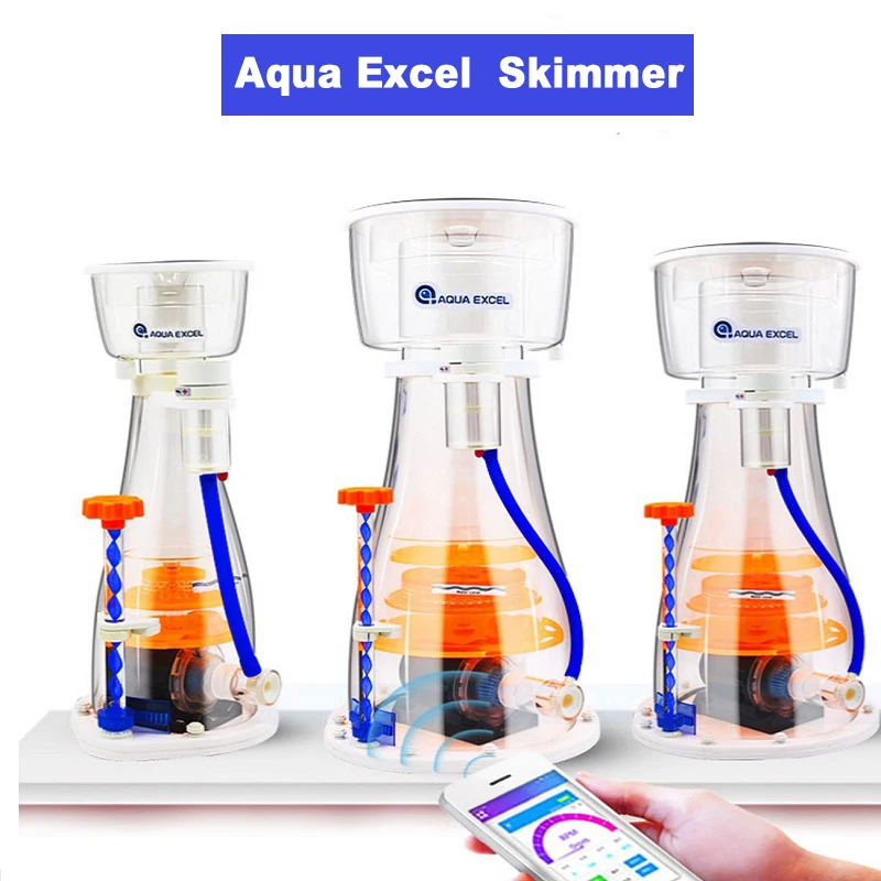 110-220V Aqua Excel Protein WIFI Skimmer AE- EC20 / EC25 / EC30 / EC50 / EC80 APP control reef coral marine Filtration system