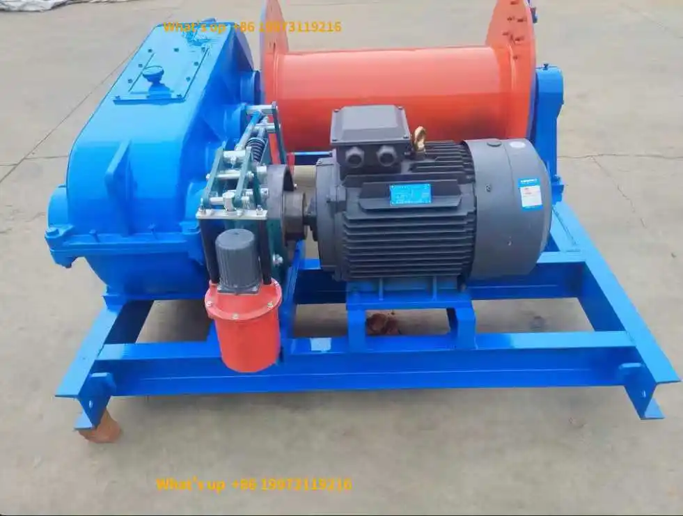 2026 1.5ton-2 Ton-2.5 Ton Slow Speed Electric Winches Steel Material with Steel Wire Rope