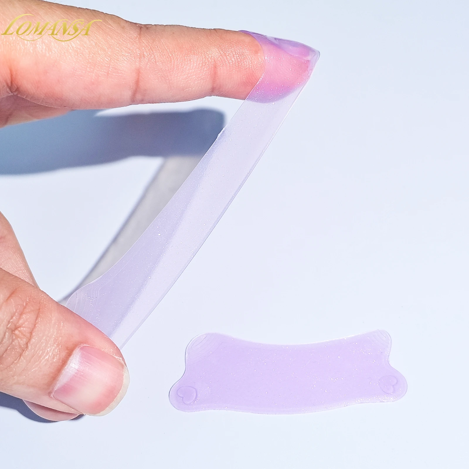 Lomansa réutilisable 1 paire ours collante coussinets pour les yeux coussinet de levage de cils Extension de cils Super collant sous les yeux Gel Patch santé outil de beauté