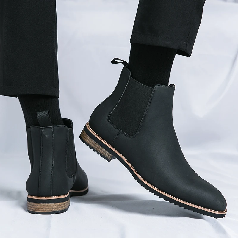 Men Chelsea Boots Classic Business Men Boots