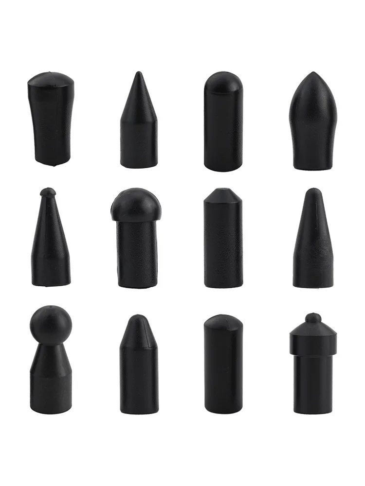 Dent Hail Puller Dent Repair Tool Dent Repair Heads Black Car Accessories Replacement Tool 12pcs ABS Auto Parts