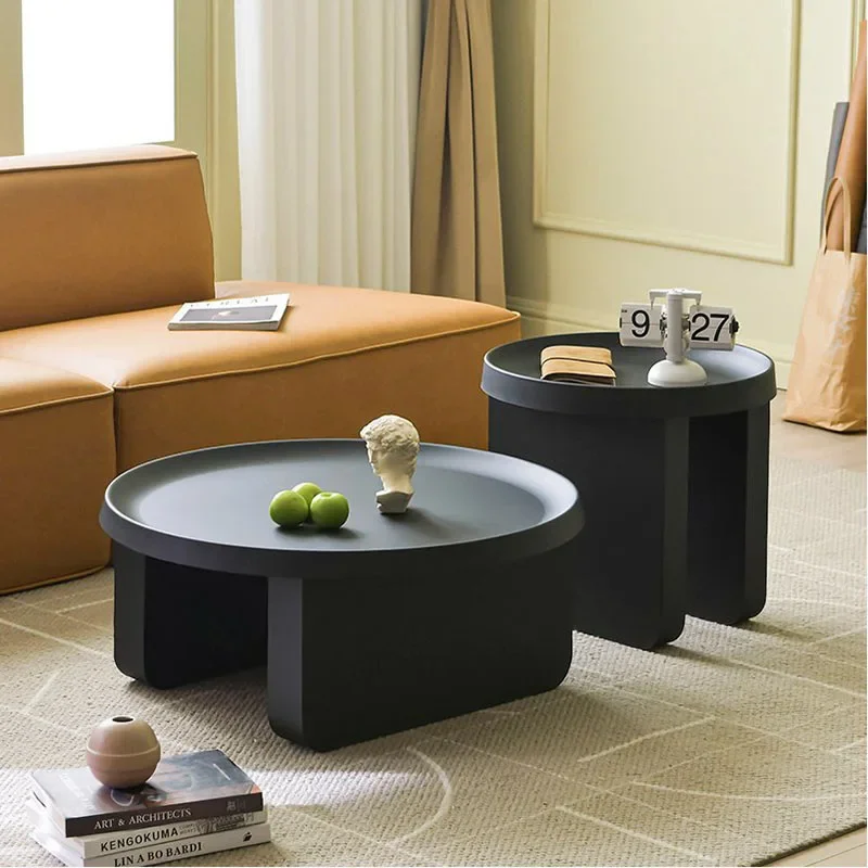 Round Designer Coffee Table Modern Books Computer Cute Dining Table Poker Service Breakfast Mesas Bajas Home Furniture