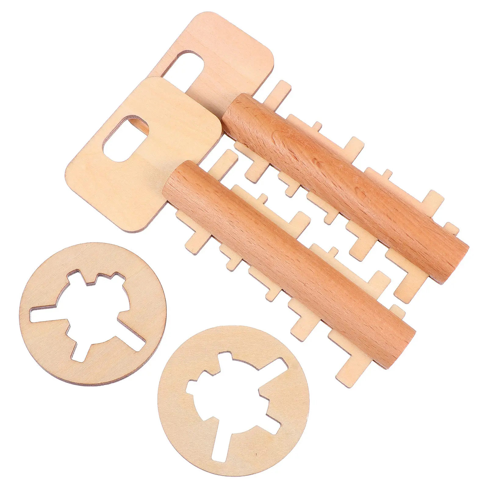 

2Pcs Bamboo Kongming Lock Intellectual Puzzle Game for Kids Stress Relief Educational Brain Development Hand Eye Coordination