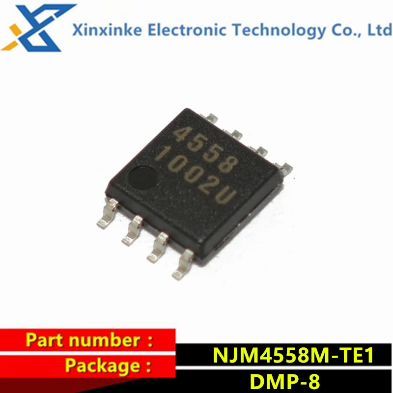 10PCS NJM4558M-TE1 DMP-8 Operational Amplifier Chip