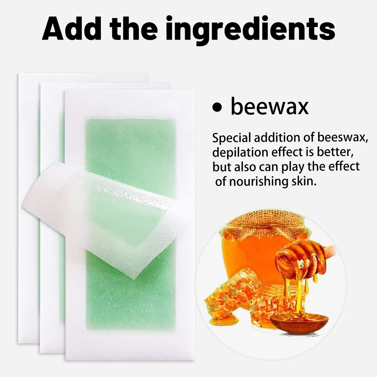 33 Pcs Depilatory Wax Strips Hair Removal Wax Paper Cold Wax Strips Paper For Face Neck Arm Leg Body Beauty Tools - view 4
