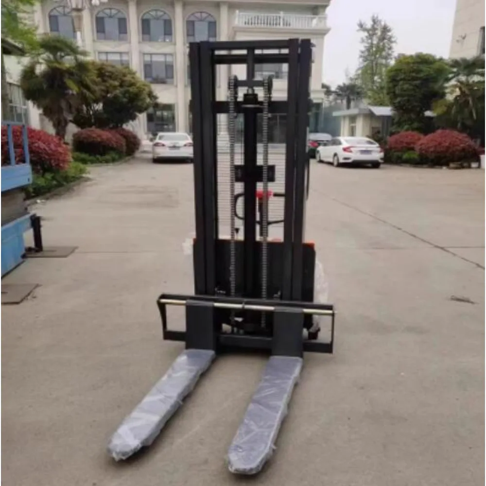 Empilhador de 2 toneladas totalmente elétrico, empilhadeira de elevador totalmente automática