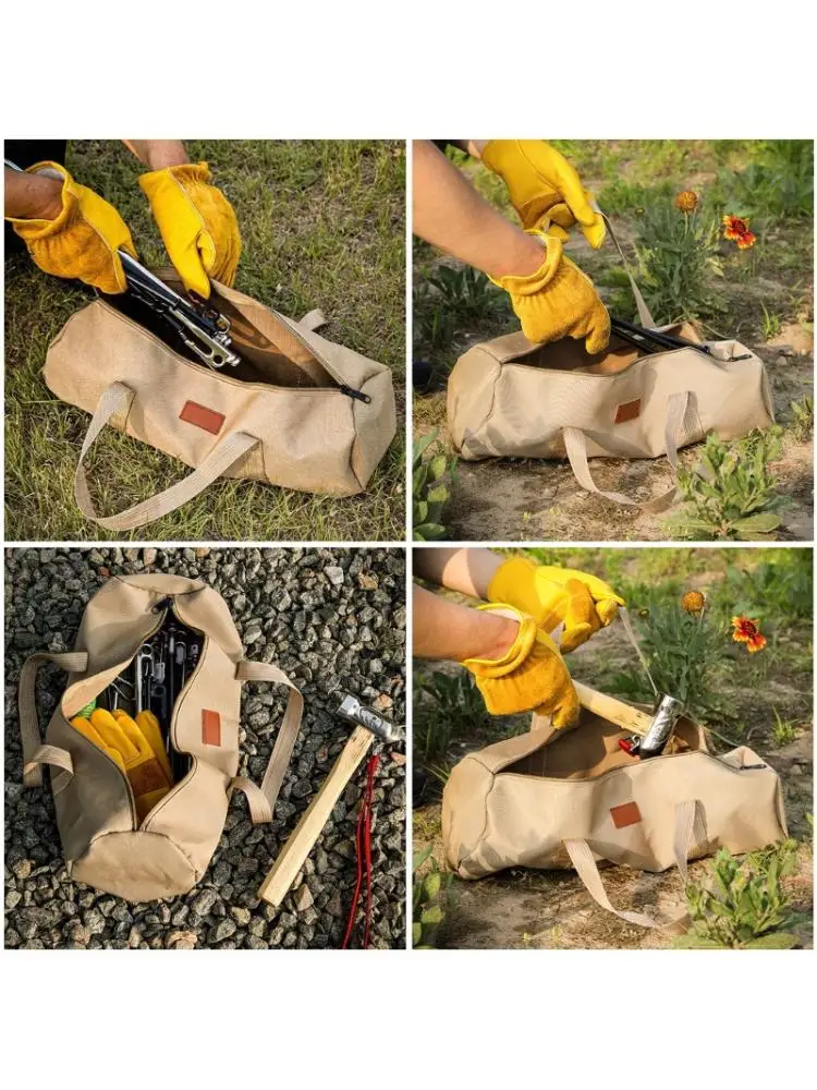 

Folding Luggage Bag with Zippers for Travel Oxford Cloth Camping Storage Pouches