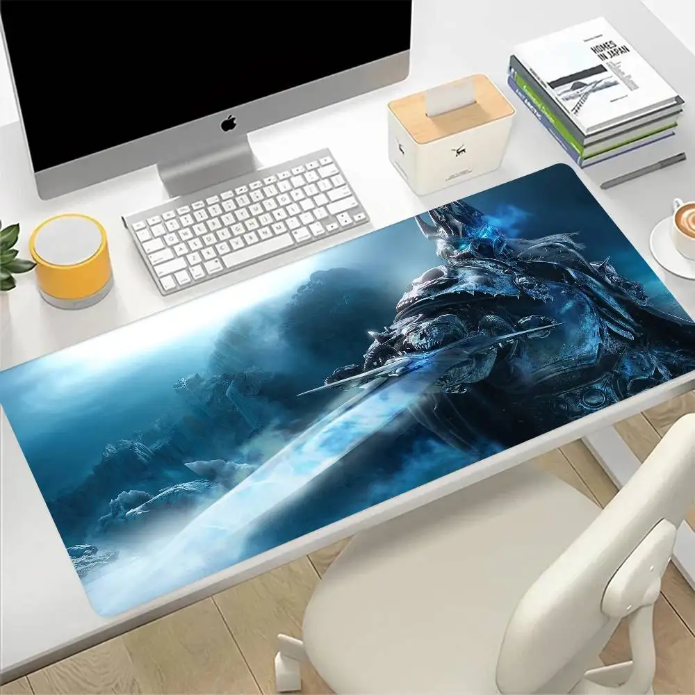 Alfombrilla de ratón grande World of Warcraft Lich King, alfombrilla de ratón para juegos, alfombrilla de ratón para ordenador de Gamer, alfombrilla para teclado de ordenador portátil XXL, alfombrilla de escritorio