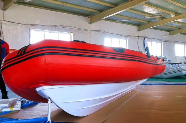 China RIB 360 390 420 480 PVC Or Hypalon Inflatable Rigid Dinghy Boats Aluminum Or Fiberglass Hull Rib Boat