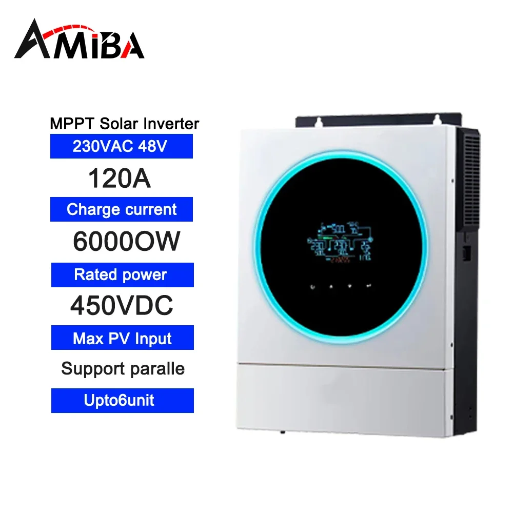 Factory Price Solar Inverters 5kw 6kw 8kw 10kw 12kw 24V 48V Pure Sine Wave Off Grid Hybrid Solar Inverter Solar Power With Mppt