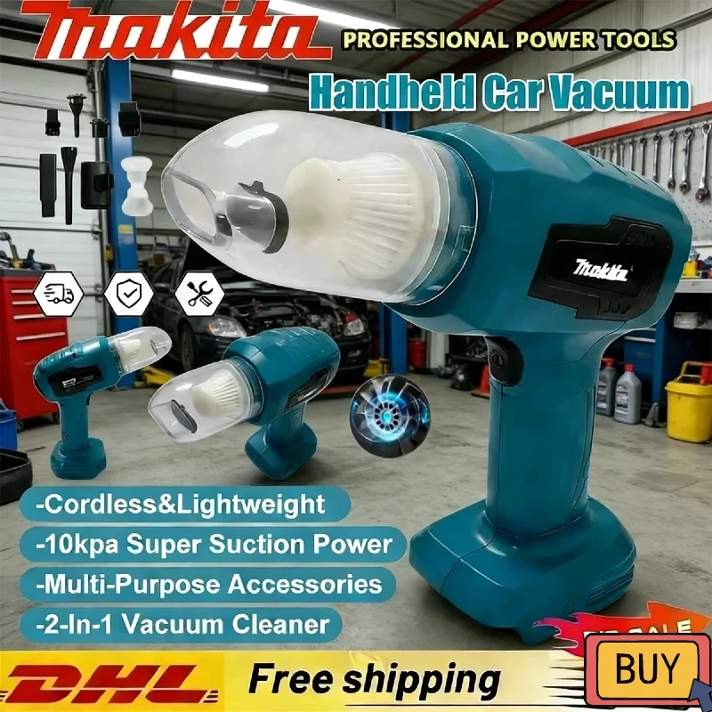 マキタ-ミニカー掃除機-多機能ハンドヘルド充電式電動工具-集塵ツール-18v-20vバッテリー対応