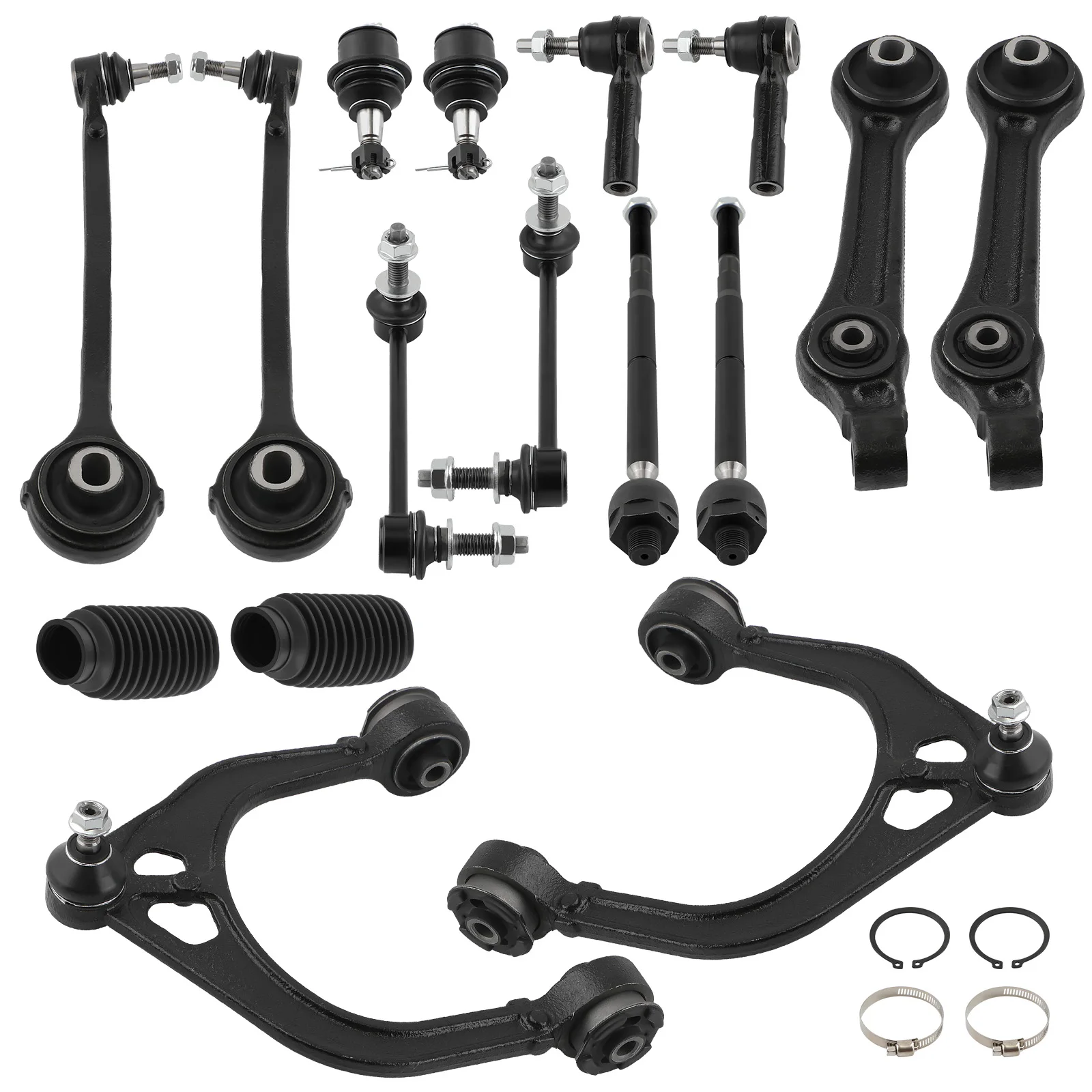 16x Front Control Arm Kit Sway Bar Tie Rods for Dodge Challenger Charger 2008 2009 2010