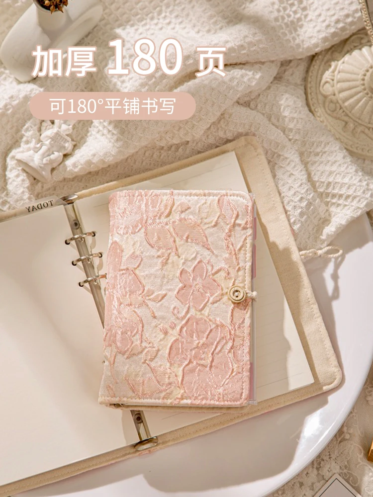 Fabric Loose-leaf Book Removable A5A6 Loose-leaf Notebook High Value Diary Notepad Thickening New Product